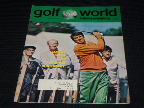 1973 OCTOBER 5 GOLF WORLD NEWSWEEKLY MAGAZINE - CHARLES COODY - E 6141