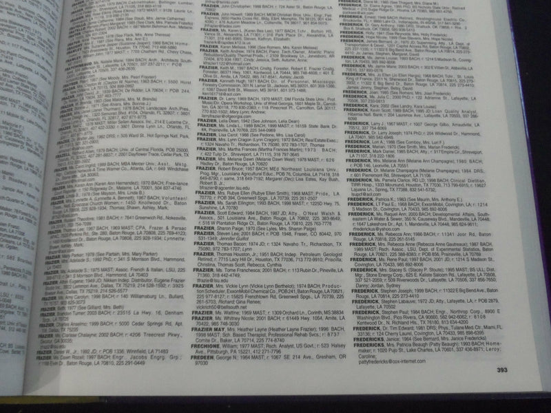 2004 LOUISIANA STATE UNIVERSITY ALUMNI DIRECTORY - BATON ROUGE, LA - YB 2684