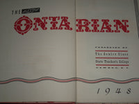 1948 ONTARIAN STATE UNIVERSITY COLLEGE YEARBOOK - OSWEGO NEW YORK - YB 408