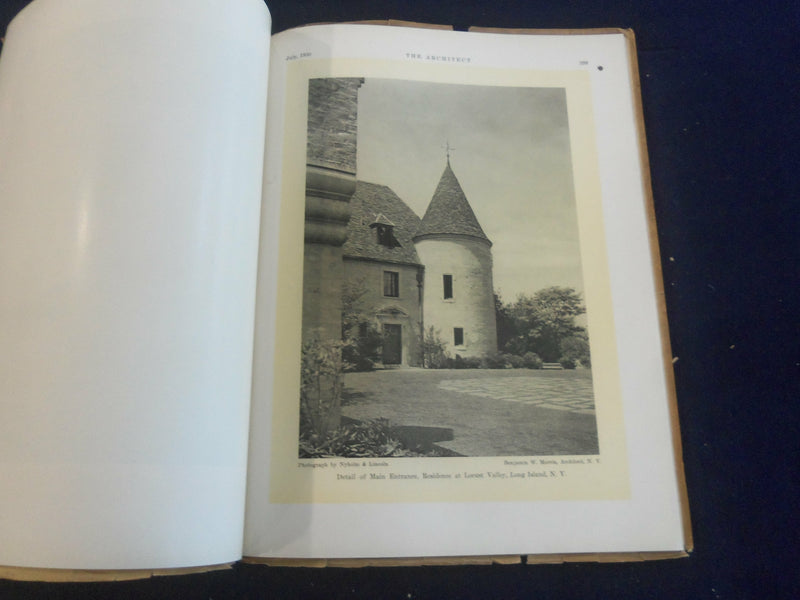 1930 JULY THE ARCHITECT MAGAZINE - NICE COVER, MANY PLATES & PHOTOS - ST 7281