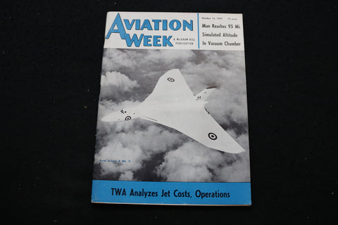 1957 OCT 14 AVIATION WEEK MAGAZINE - AVRO VULCAN B MK. II COVER - SP 4175N