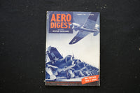 1944 FEB 1 AERO DIGEST MAGAZINE - CURTISS-WRIGHT HELLDIVERS COVER - E 10746