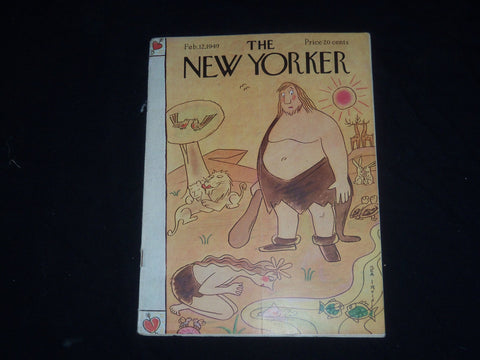1949 FEBRUARY 12 THE NEW YORKER MAGAZINE - ILLUSTRATED COVER - NY 301