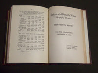1931-1934 SALEM & BEVERLY WATER SUPPLY BOARD REPORTS 10-13 BOOK - KD 4158