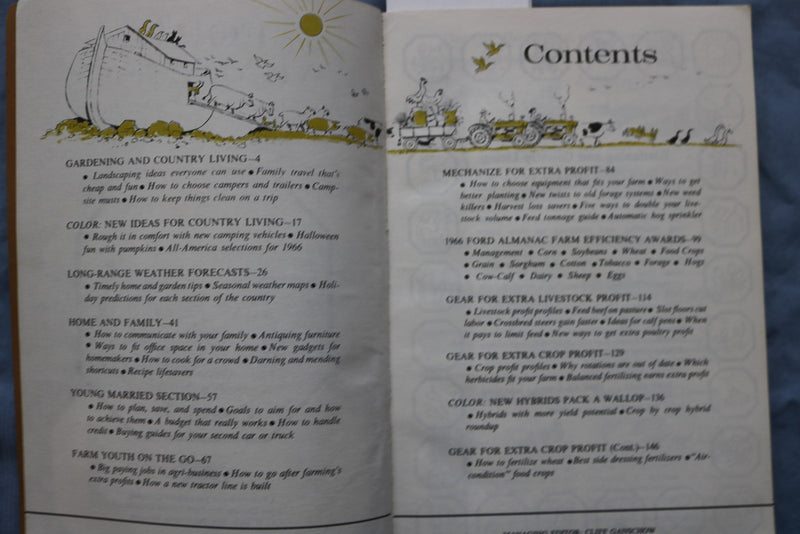 1966 THE FORD ALMANAC - SOFTCOVER BOOK - K 3192