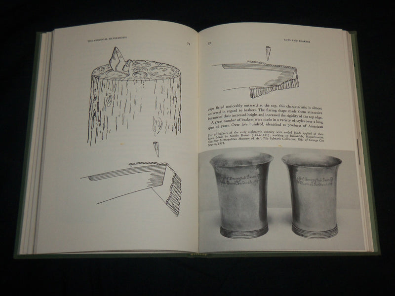 1971 THE COLONIAL SILVERSMITH HARDCOVER BOOK BY HENRY KAUFFMAN - KD 6777