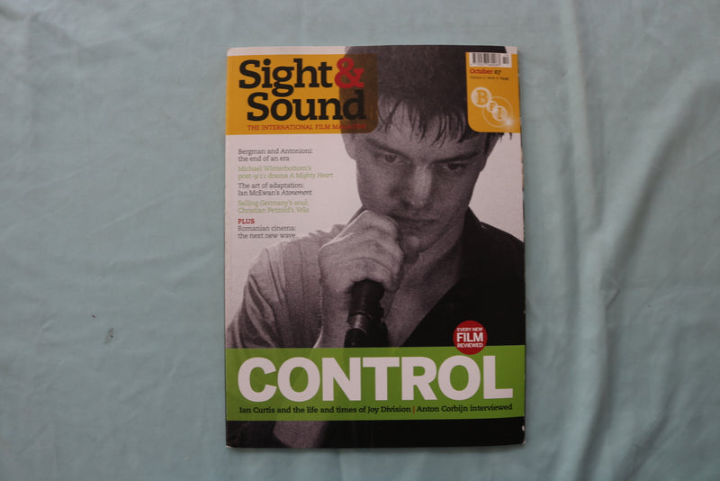 2007 OCTOBER SIGHT & SOUND MAGAZINE - CONTROL COVER - E 19452
