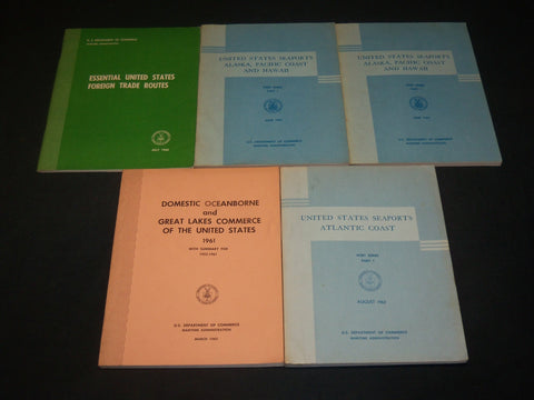 1960-1963 U. S. DEPT COMMERCE MARITIME ADMINISTRATION REPORTS LOT OF 5 - O 2751