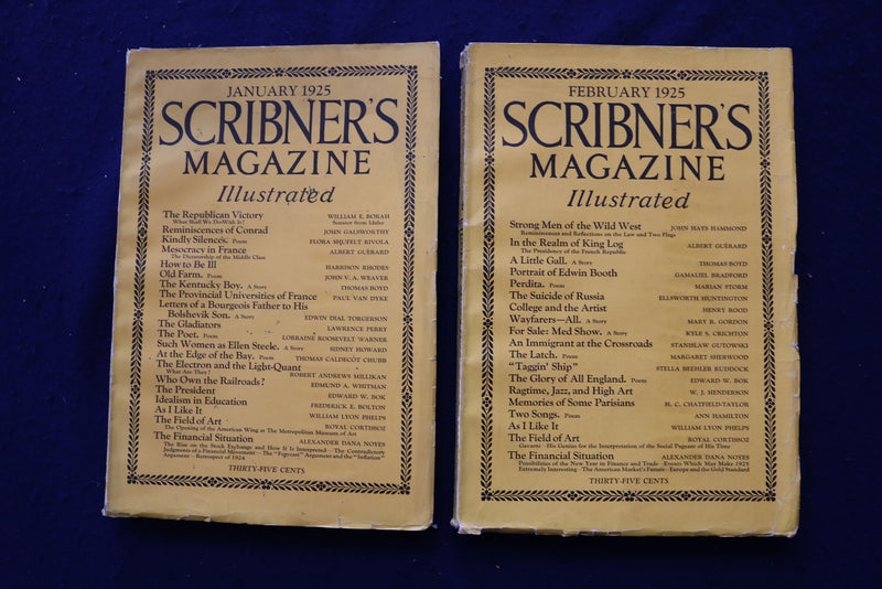 1923-1925 SCRIBNER'S MAGAZINE - LOT OF 10 - O 3487