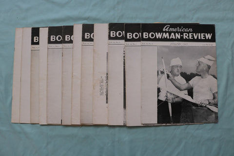 1947 AMERICAN BOWMAN-REVIEW MAGAZINE - COMPLETE YEAR - LOT OF 12 - O 3753