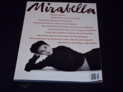 1989 OCTOBER MIRABELLA MAGAZINE - DEMI MOORE FRONT COVER - E 17102