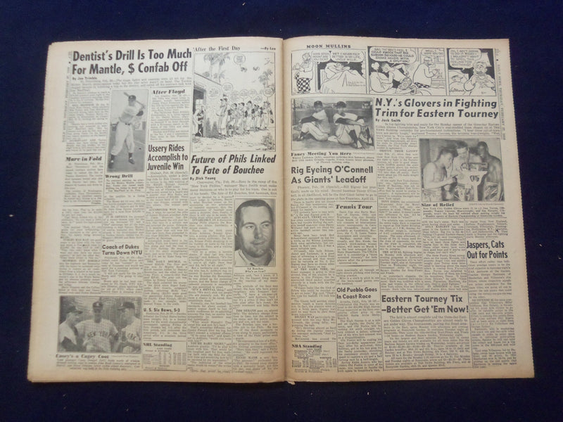 1958 FEB 27 NEW YORK DAILY NEWS NEWSPAPER - WINNIE SHARED LAWYER'S GIRL- NP 6751