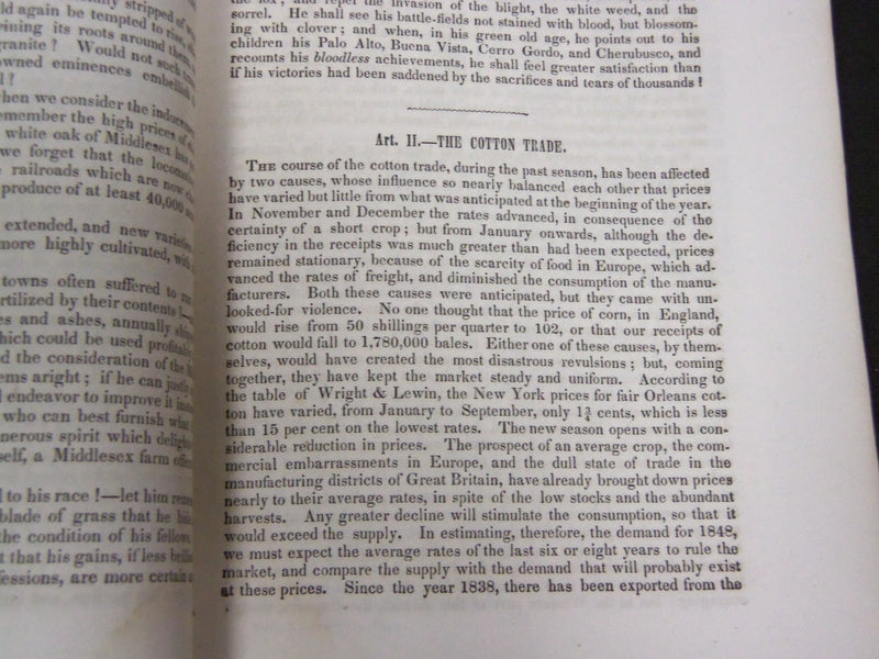 1847 HUNT'S MERCHANTS MAGAZINE AND COMMERCIAL REVIEW LOT OF 4 - WR 241O