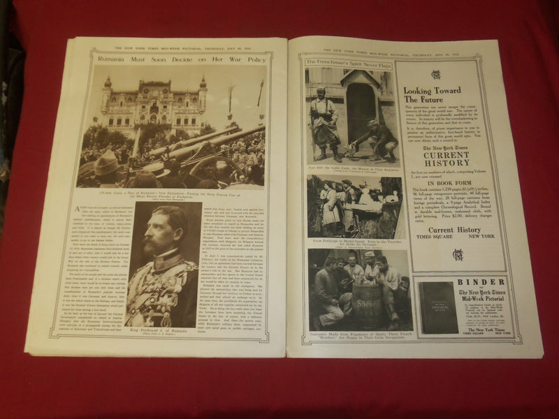 1915 JULY 29 NY TIMES PICTORIAL SECTION - RED CROSS NURSE AID HOSPITAL - NP 3964