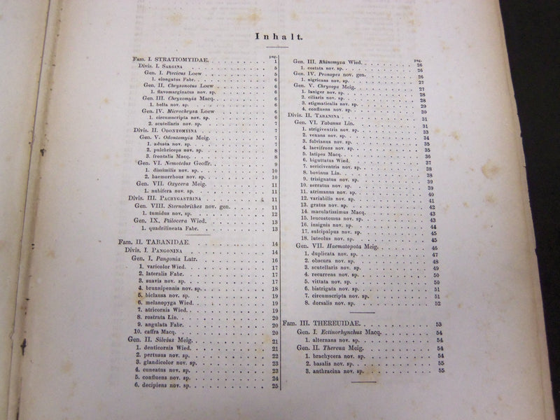 1860 DIE DIPTERN-FAUNA SUDAFRIKA'S BY DR. HERM LOEW ERSTE ABTHEILUNG - KD 2344