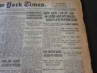 1927 OCT 27 NEW YORK TIMES - SHIPS SAVE 1,170 ON LINER LOST OF BRAZIL - NT 6404