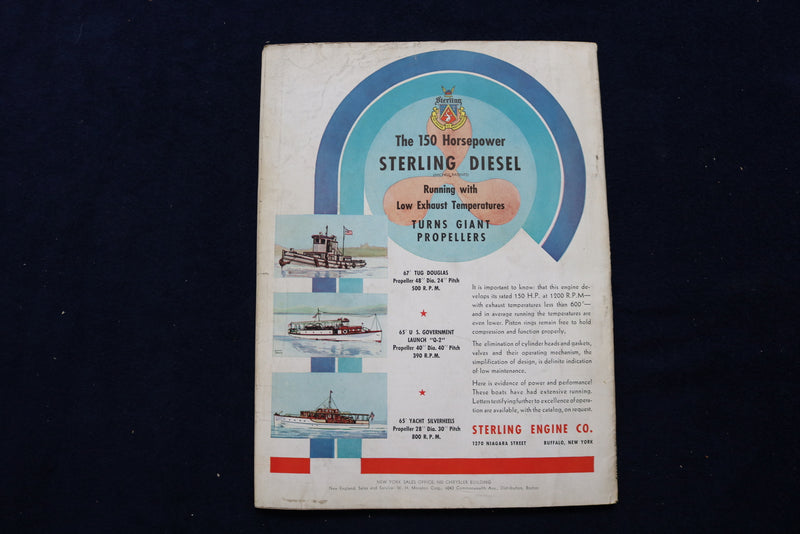 1938 AUGUST MOTOR BOATING MAGAZINE - ILLUSTRATED BOATS COVER - E 11682