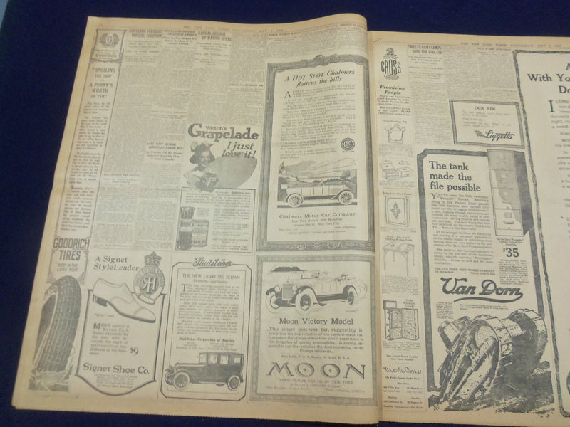 1919 MAY 7 NEW YORK TIMES - MILLION CHEER 77TH ON 5TH AVENUE - NT 9240