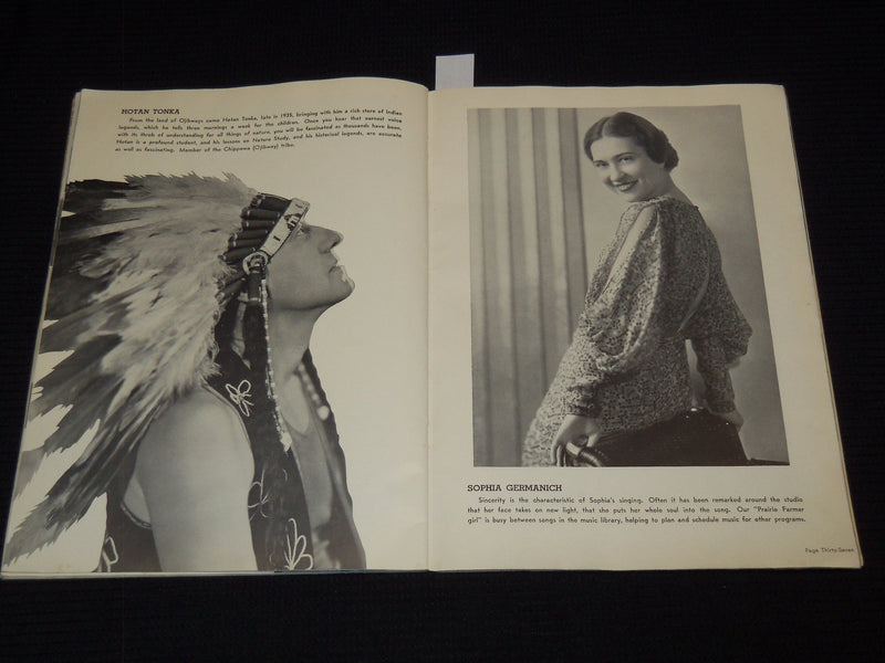 1936 WLS FAMILY ALBUM PUBLISHED BY THE PRAIRIE FARMER - SOFTCOVER - J 7280