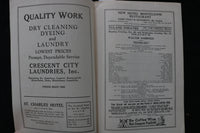 1934 TULANE THEATRE PROGRAM - WALTER HAMPDEN - K 1808