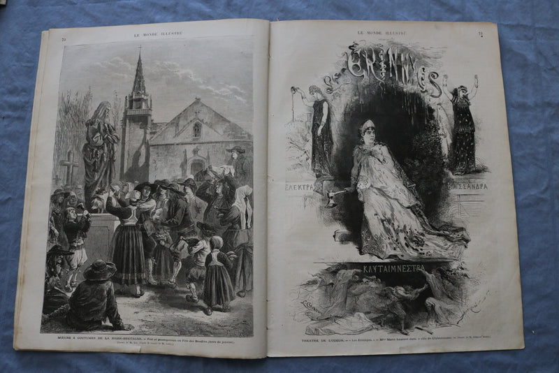 1873 FEB 1 LE MONDE ILLUSTRE MAGAZINE - CHISLEHURST - FRENCH - NP 8447