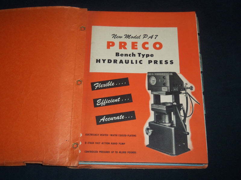 1947 AIR AND HYDRAULIC EQUIPMENT CATALOGUE - NEWARK NEW JERSEY - KD 1111J