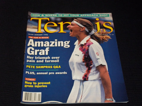 1996 JANUARY TENNIS MAGAZINE - STEFFI GRAF FRONT COVER - E 2233