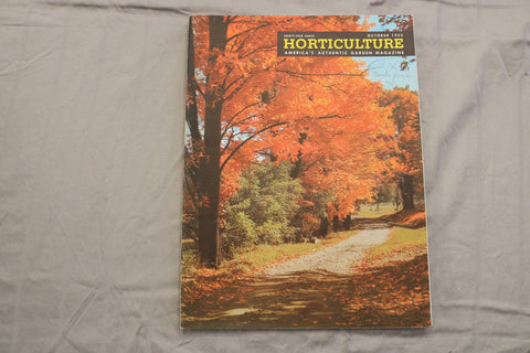 1953 OCTOBER HORTICULTURE MAGAZINE - BEAUTIFUL SCENERY COVER - ST 1015Q