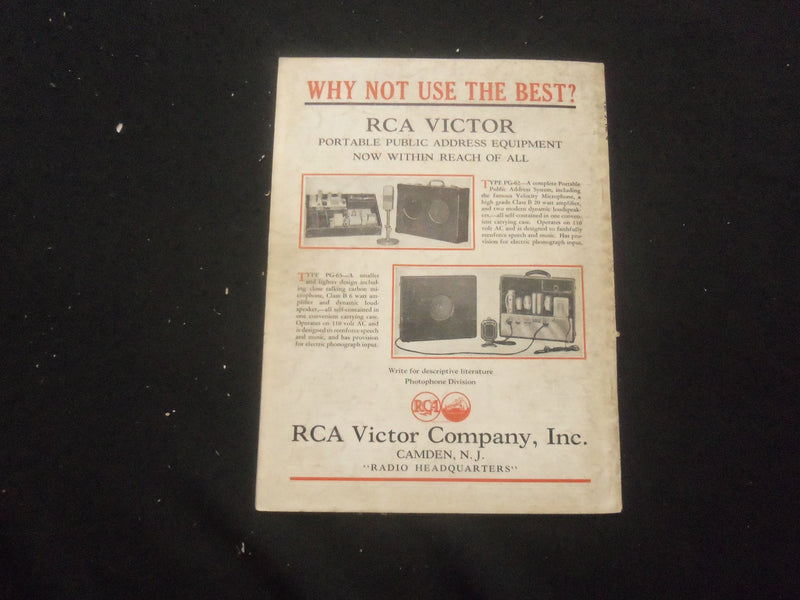 1933 OCTOBER RADIO-CRAFT MAGAZINE - HOW TO MAKE EXPERIMENTAL RADIOPHONE - B 433M