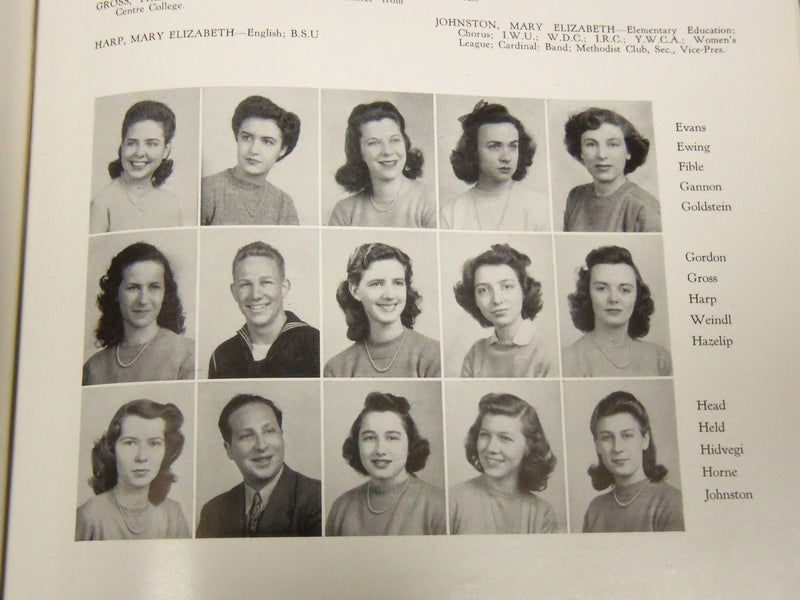 1944 THOROUGHBRED UNIVERSITY OF LOUISVILLE KENTUCKY COLLEGE YEARBOOK - YB 664