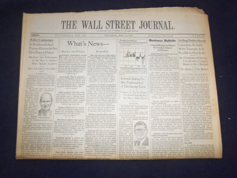 1998 MAY 14 THE WALL STREET JOURNAL - NO. IRELAND GIVE PEACE A CHANCE - WJ 101