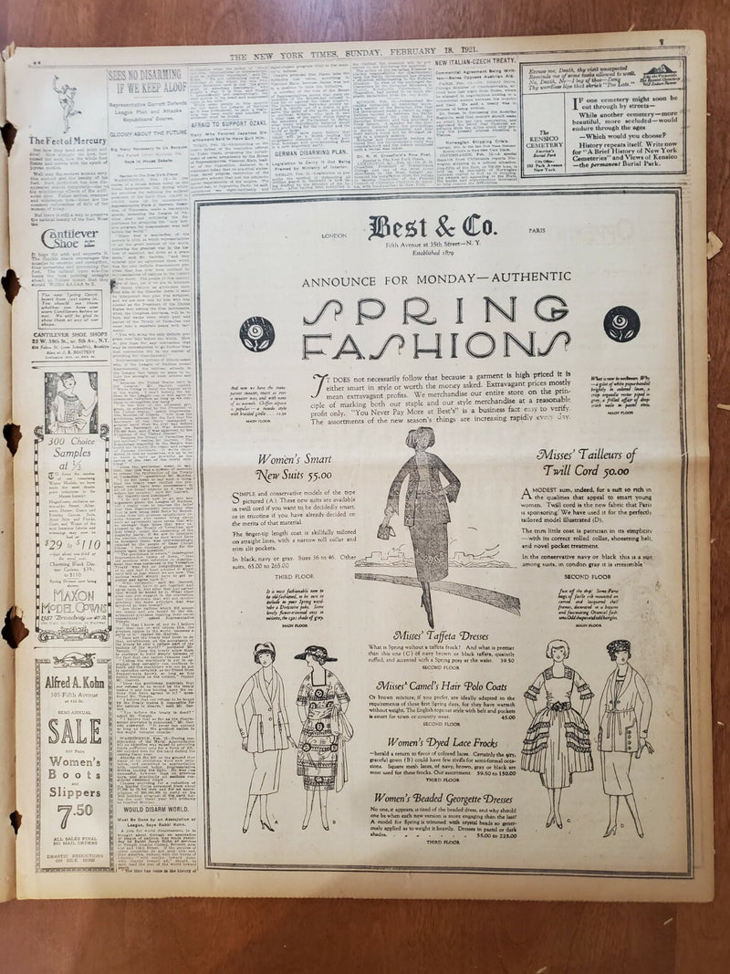 1921 FEBRUARY 13 NEW YORK TIMES - SENATOR THREATENS TO IMPEACH LANDIS - NT 8122