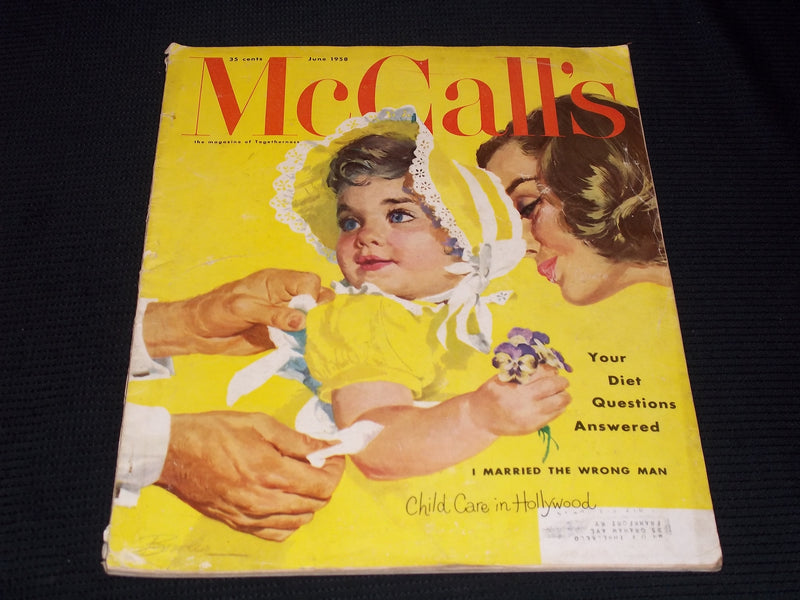 1956 JUNE MCCALL'S MAGAZINE - CHILD CARE IN HOLLYWOOD FRONT COVER - E 20222