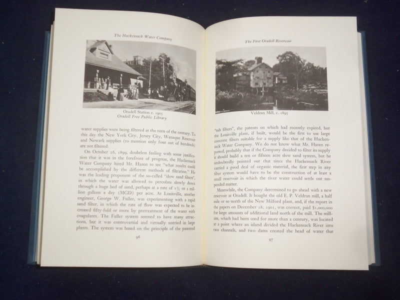 1969 THE HACKENSACK WATER CO. 1869-1969 HARDCOVER BOOK -LEIBY INSCRIBED- KD 8769