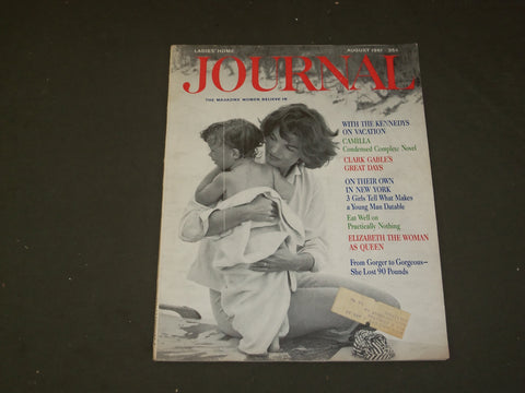 1961 AUGUST LADIES' HOME JOURNAL MAGAZINE- THE KENNEDYS ON VACATION - B 3964