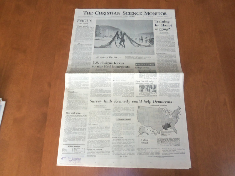 1968 JULY 5 THE CHRISTIAN SCIENCE MONITOR- KENNEDY COULD HELP DEMOCRATS- NP 4649