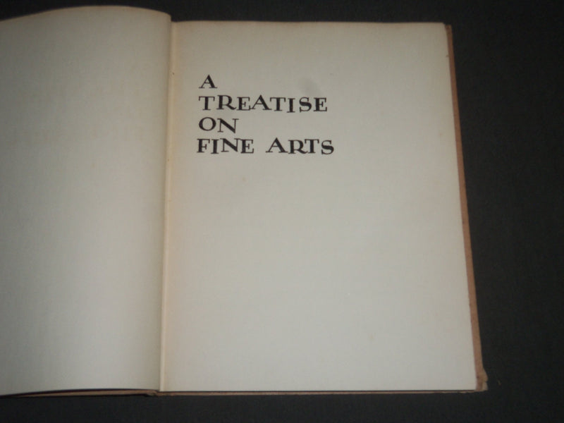 1930 A TREATISE ON FINE ARTS BOOK - LIMITED EDITION NO. 917 - KD 4242