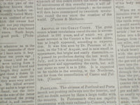 1848 SEPTEMBER 16 MASSACHUSETTS PLOUGHMAN NEWSPAPER - GREAT COMET - NP 5155