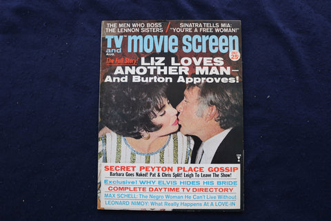 1967 AUG TV AND MOVIE SCREEN MAGAZINE - LIZ TAYLOR-R. BURTON COVER - E 18761