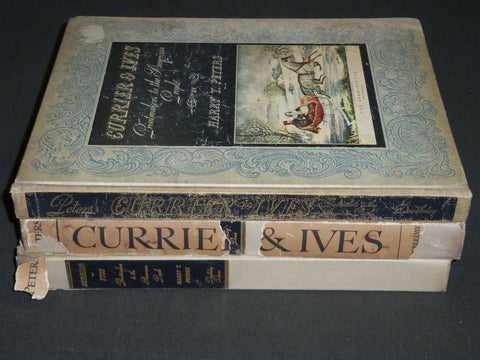 1942 CURRIER & IVES VOLUME LOT OF 3 - GREAT PLATES INSIDE - KD 2451