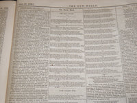 1842 JAN-JUL THE NEW WORLD JOURNAL BOUND VOLUME - DICKENS - LONGFELLOW - R 731P