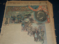 1908 THE BOSTON HERALD SUNDAY MAGAZINE SECTIONS LOT OF 21 - NICE PHOTOS - UP 92