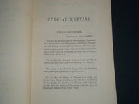 1862 GENERAL THEOLOGICAL SEMINARY PROCEEDINGS REPORT BOOK - J 4508