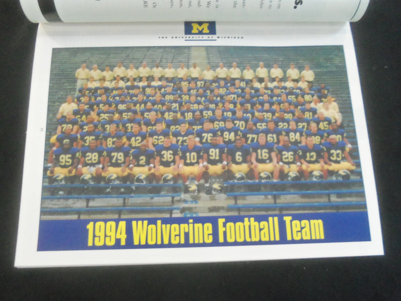 1994 OCTOBER 15 FOOTBALL PROGRAM - UNIV OF MICHIGAN VS PENN STATE UNIV - B 5533N