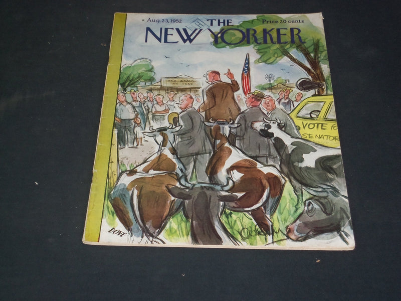 1952 AUGUST 23 THE NEW YORKER MAGAZINE - ILLUSTRATED COVER - NY 917