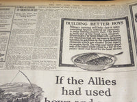 1920 MAY 5 NEW YORK TIMES NEWSPAPER - WOOD LEADS JOHNSON IN INDIANA - NT 8668