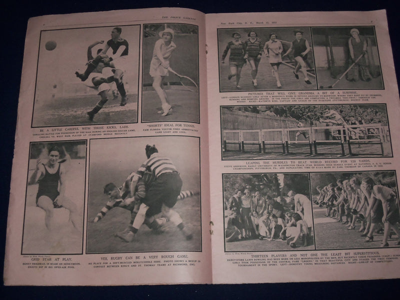 1931 MAR 21 NATIONAL POLICE GAZETTE - HELEN LONG - BLONDELL - MARSH - SP 3054