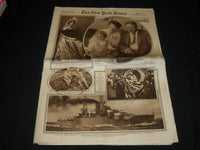 1915 NOVEMBER 7 NEW YORK TIMES PICTURE SECTION - DREADNOUGHT NEVADA - NP 5602