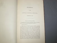 1889 GEOLOGICAL SOCIETY OF LONDON ANNIVERSARY MEETING ADDRESS - J 4918