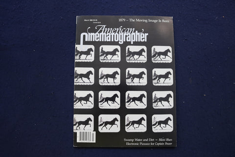 1988 MAR AMERICAN CINEMATOGRAPHER MAGAZINE - THE MOVING IMAGE IS BORN - E 17744